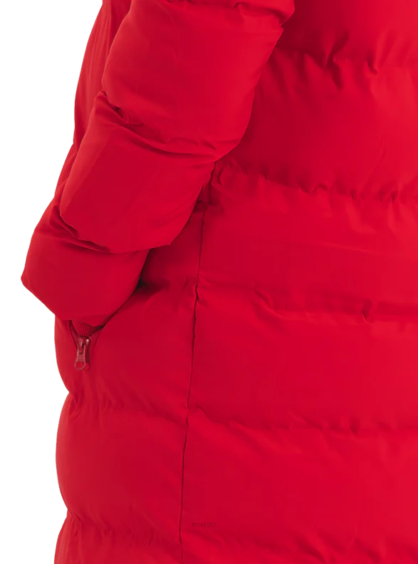 LONG PUFFER JACKET RED - Image 4