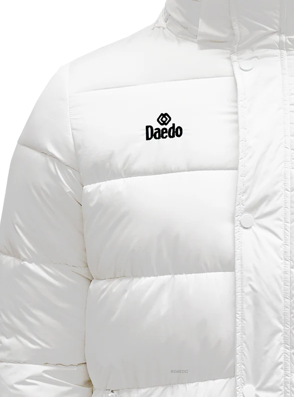 RFEK LONG PUFFER JACKET WHITE - Image 3