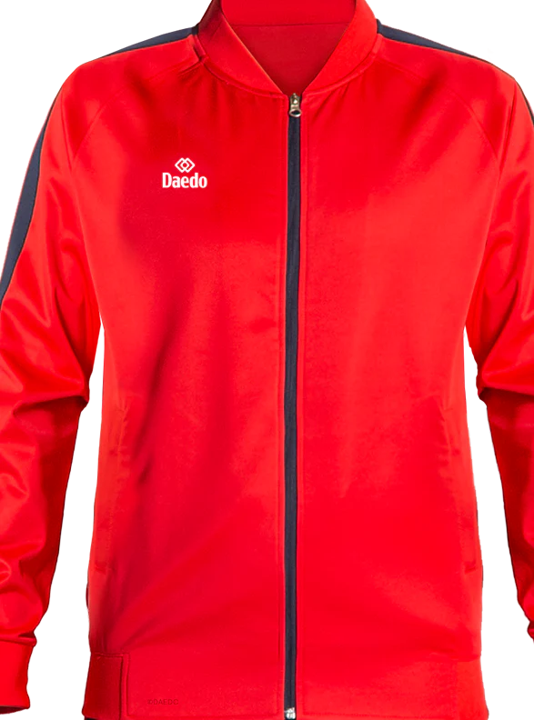 SLIM FIT TRACKSUITE RED/BLUE - Image 2