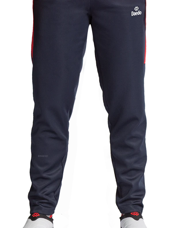 SLIM FIT TRACKSUITE RED/BLUE - Image 4