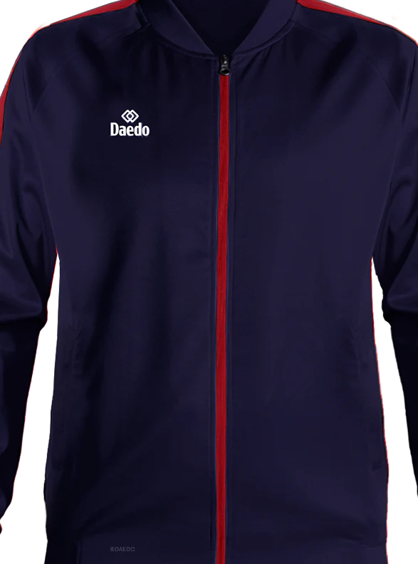 SLIM FIT TRACKSUIT BLUE/RED - Image 2