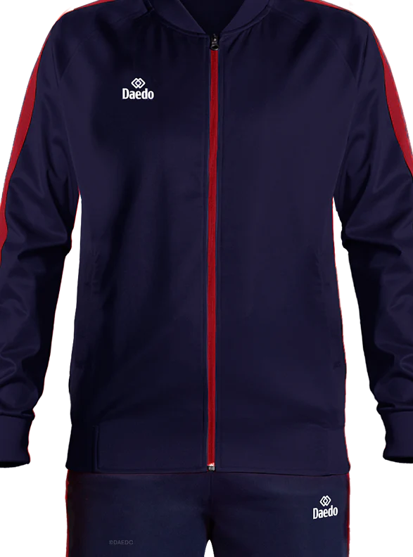 SLIM FIT TRACKSUIT BLUE/RED - Image 3