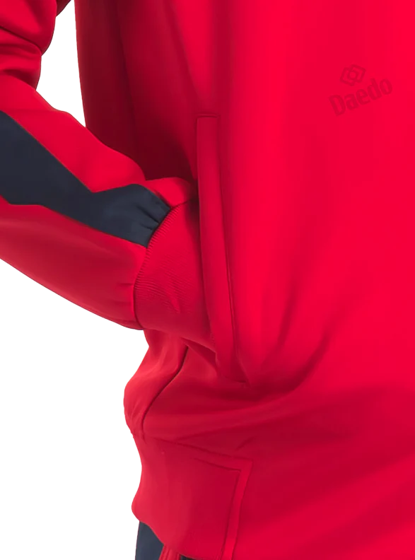 SLIM FIT TRACKSUIT RED/BLUE - Image 4